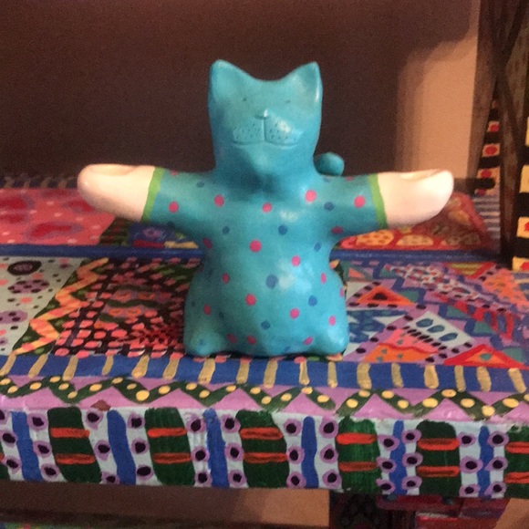 Cat Candlestick Holder- Ceramic - Picture 10 of 10